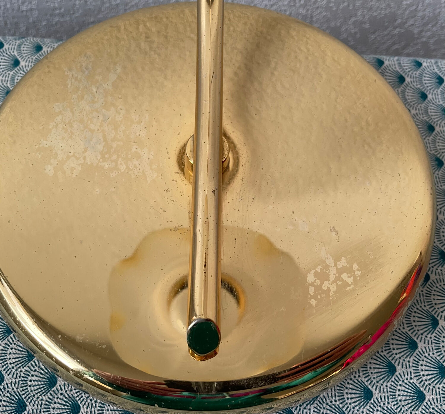 Pair of vintage 80s flower lamps