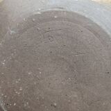 Large spiral stoneware bowl signed Jacky Colleville