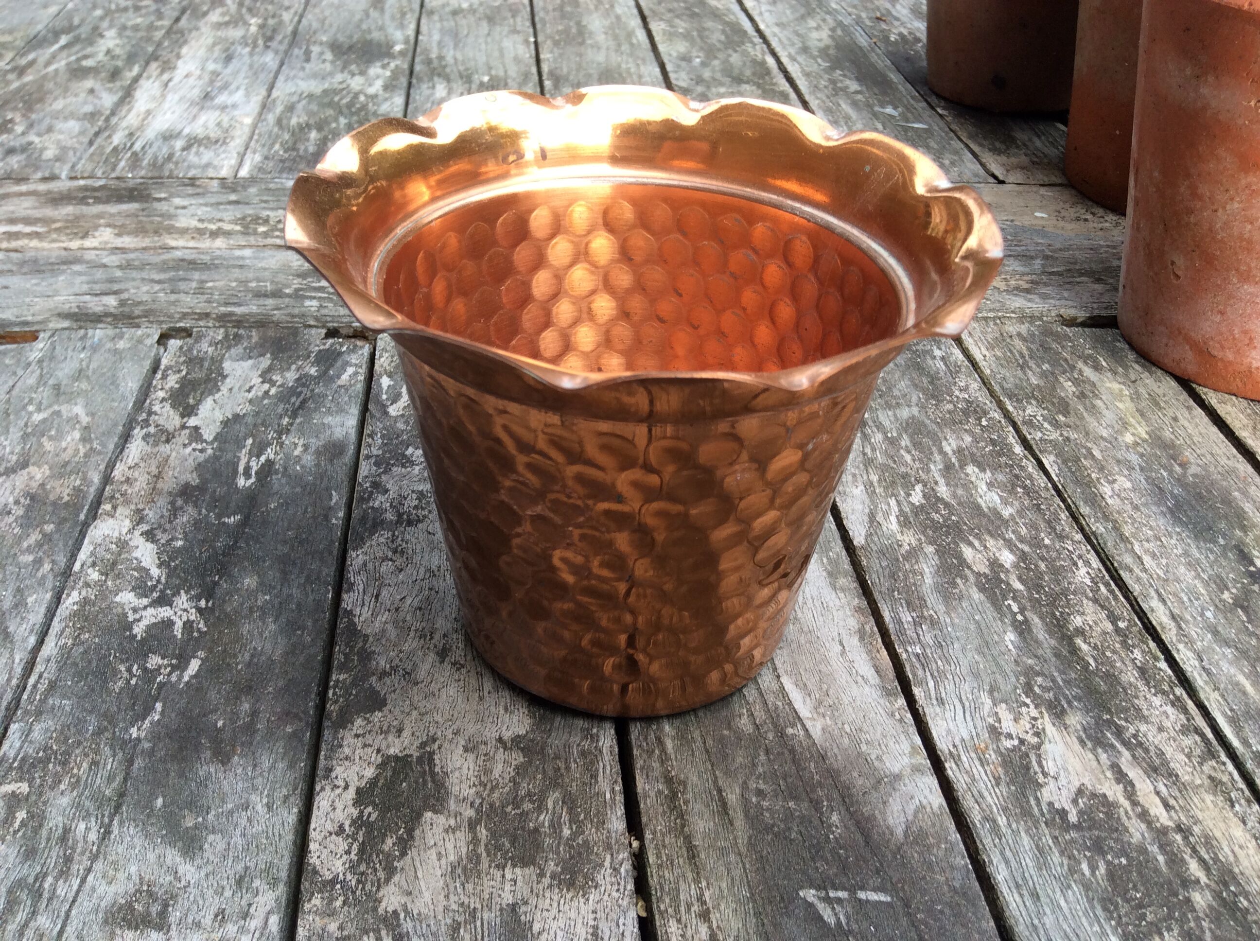 Copper pot cover