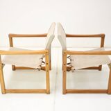 Set of Two Scandinavian Safari Armchairs by Karin Mobring, 1980s