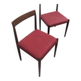 Duo of mic-century chairs