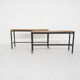 Mid-century teak and metal side table, The Netherlands 1960's