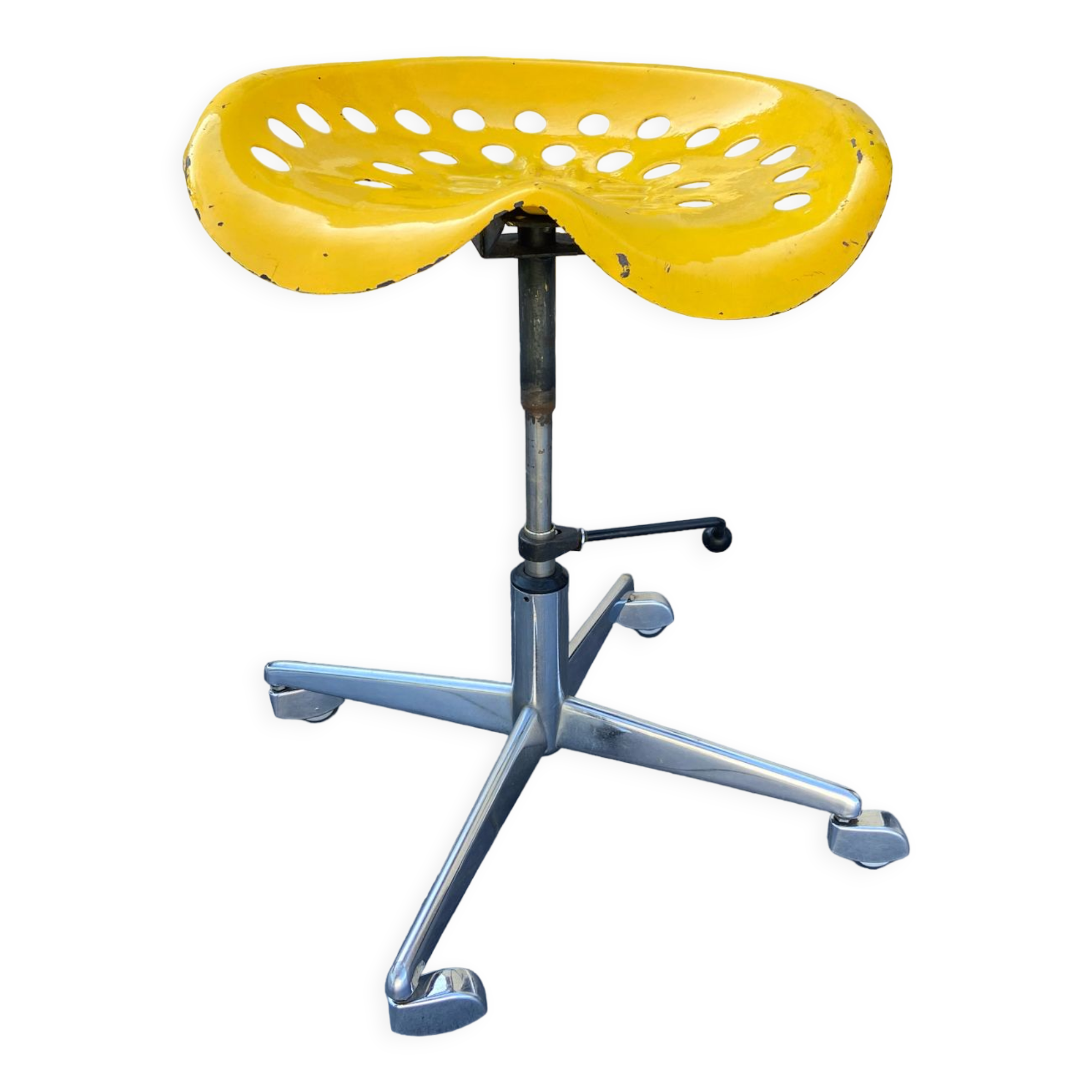 Antique industrial stool