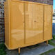 Wardrobe wardrobe and vintage shelves 50s, mirrors