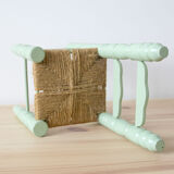 Wooden green doll chair