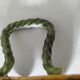 Antique egg holder by Jules Verlingue with polychrome floral decoration.