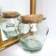 Bocal verre et liège vintage