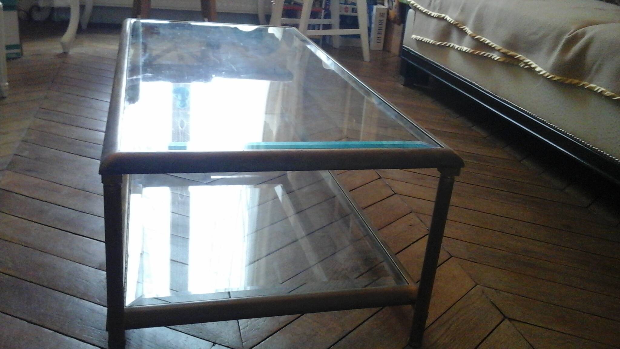 Old bronze coffee table