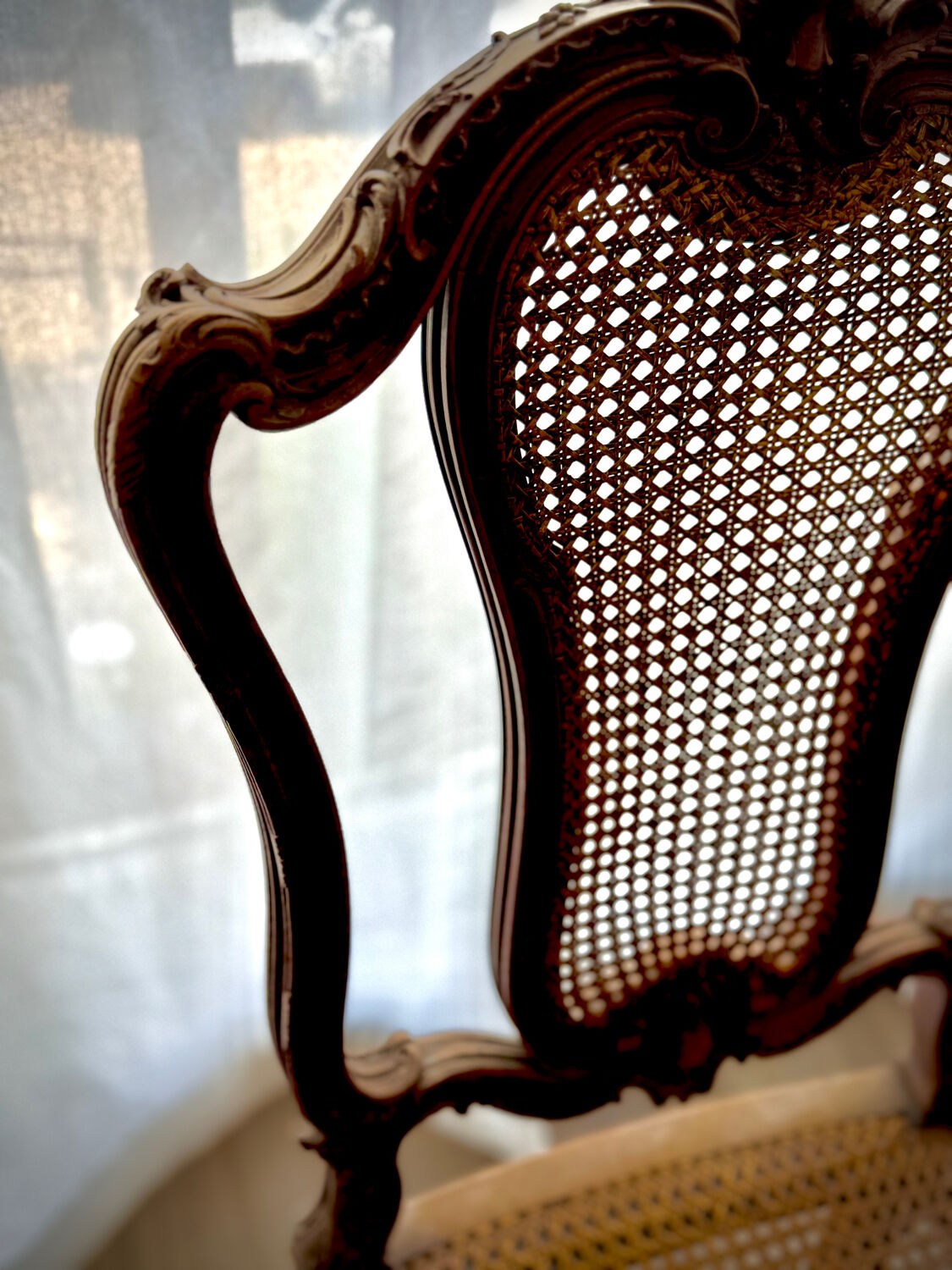 Vintage caned chair – Louis XV