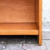 Golden oak bookcase from the 60s
