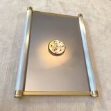 Very beautiful authentic mirror from the 1970s signed Pierre Vandel Paris.