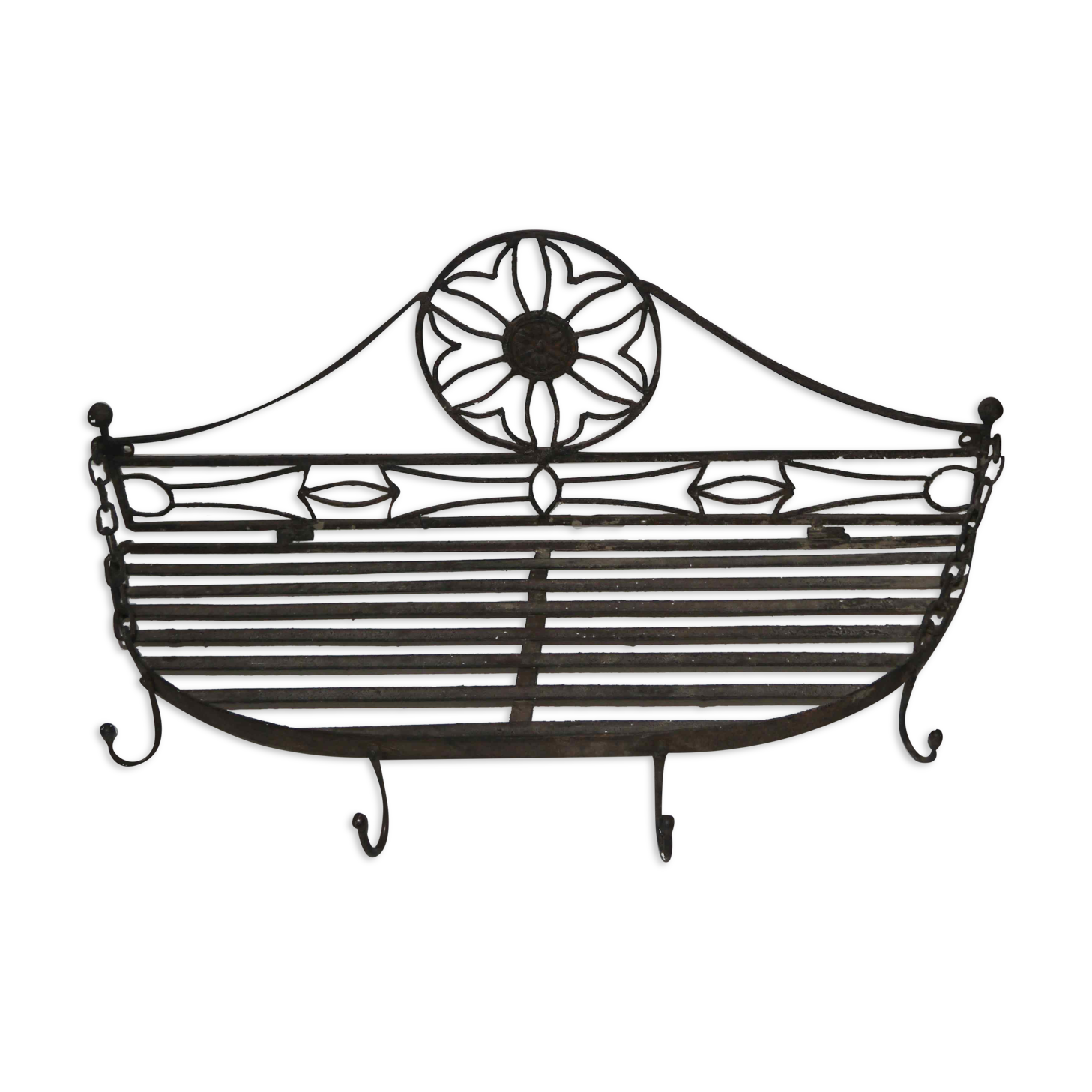 Old metal bakery shelf 30's years
