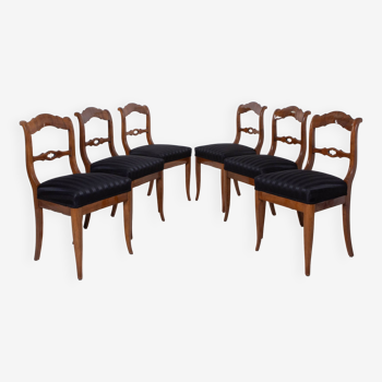 19th Century Biedermeier German Dining Chairs, Set of 6
