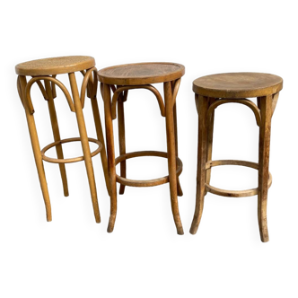 Set of mismatched bar stools