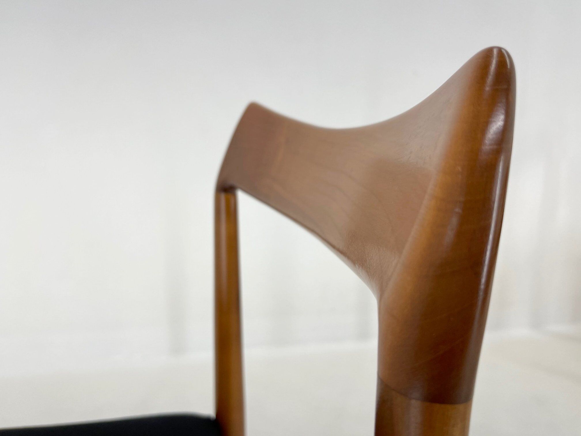 Set of four danish dining chairs, carefully refurbished.