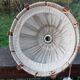 Vintage wood and wool pendant lamp