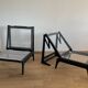 Paire de chauffeuses par Georges Tigien, 1950