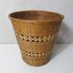 grand cache pot en rotin Vintage