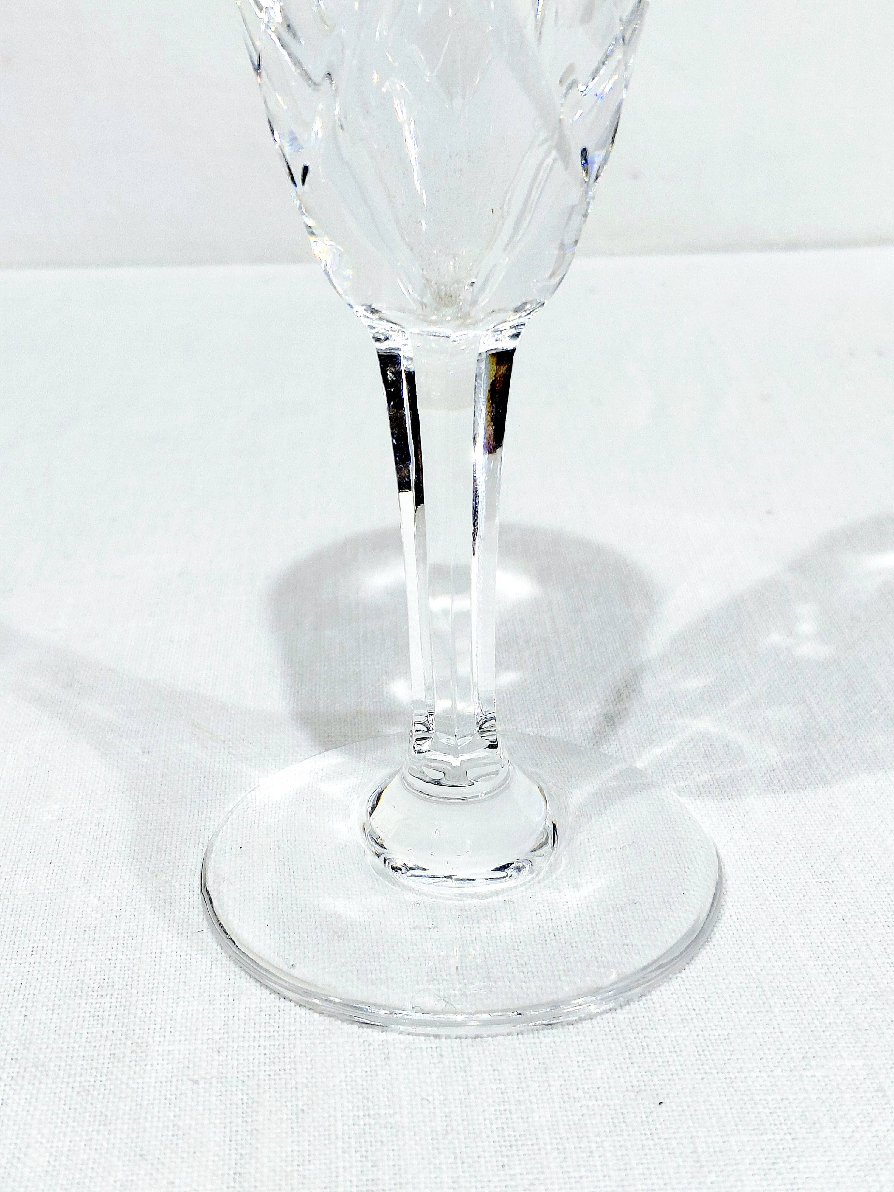 SAINT-LOUIS - CHANTILLY MODEL - 8 CHAMPAGNE FLUTES