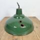 Industrial British Green Enamel Factory Pendant Lamp, 1960s