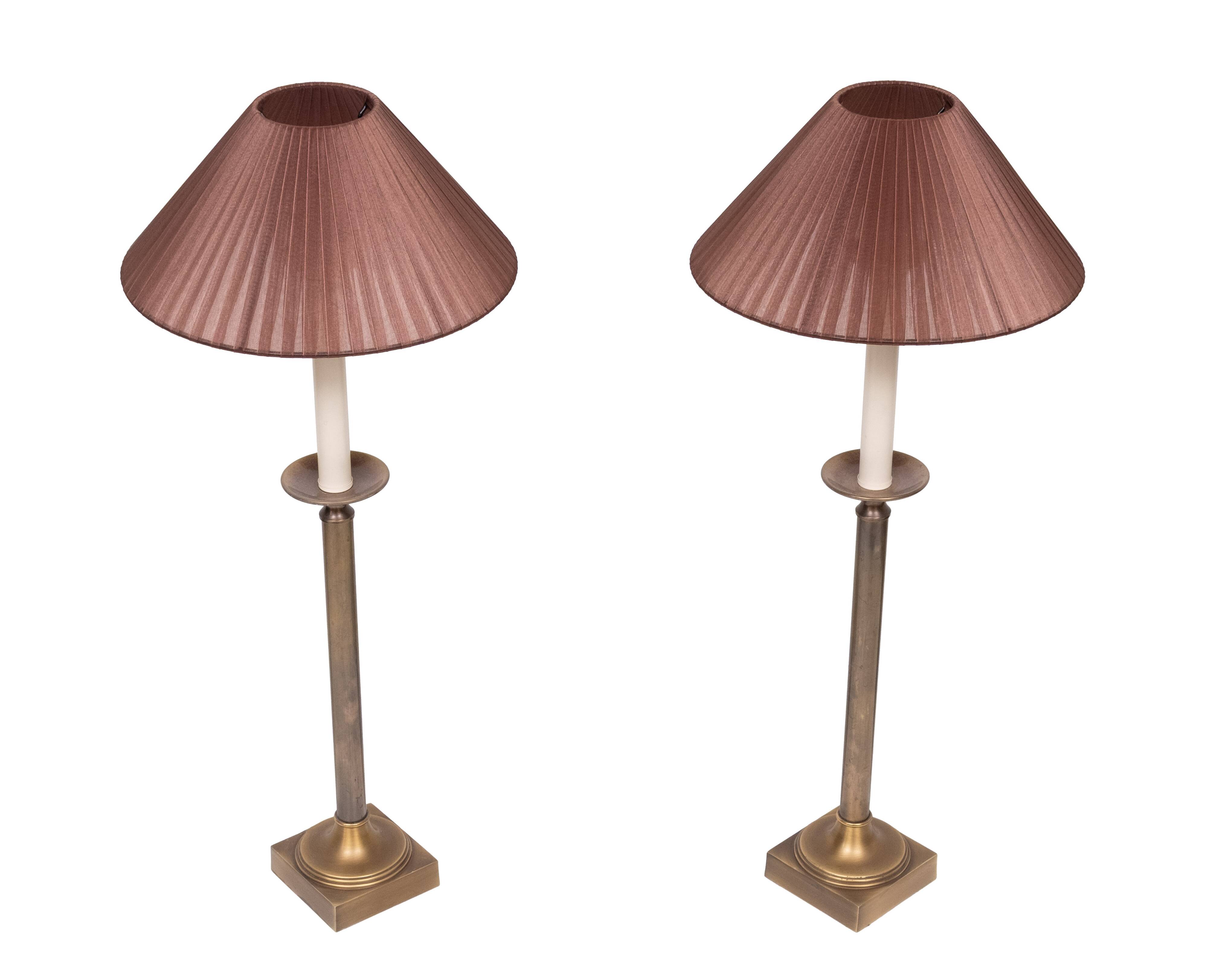 Kullmann lampen set Table lamps Bronze color 1970s Germany