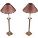 Kullmann lampen set Table lamps Bronze color 1970s Germany