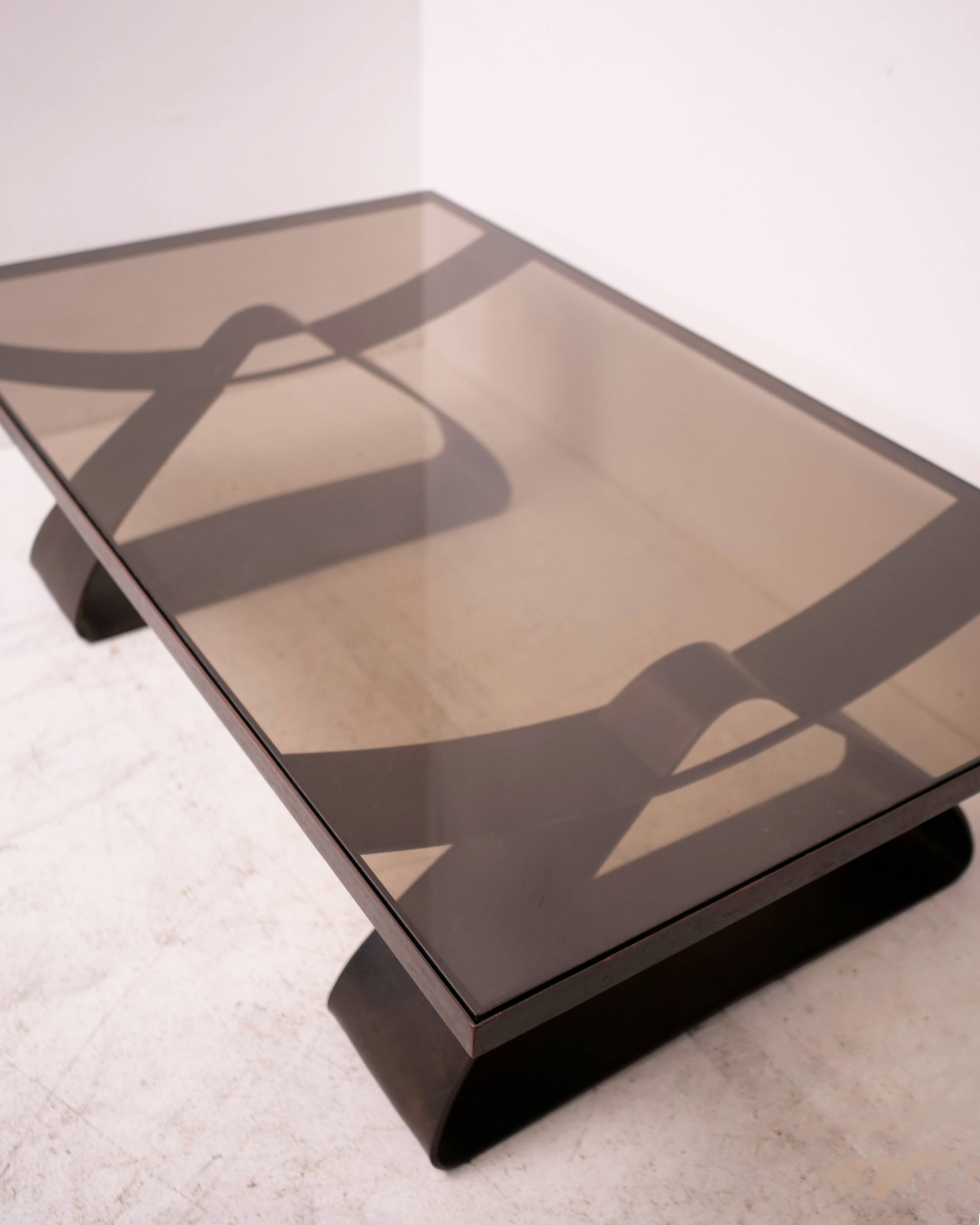 Unique sculptural coffee table 1970