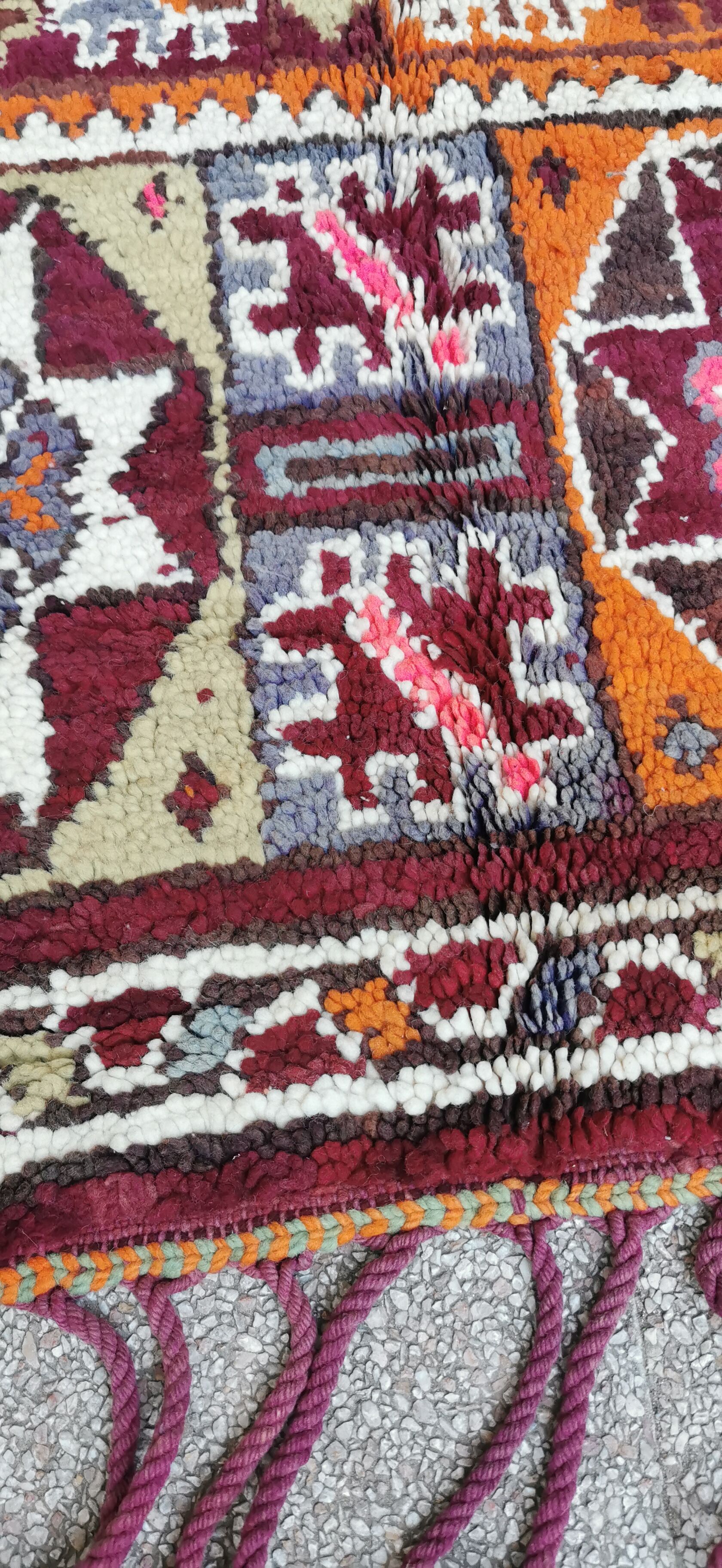Berber carpet boujaad vintage 215/360 cm