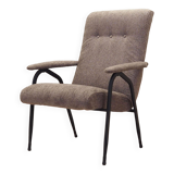 Grey armchair, Italian design, 1970s, production: Italy