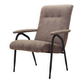 Grey armchair, Italian design, 1970s, production: Italy