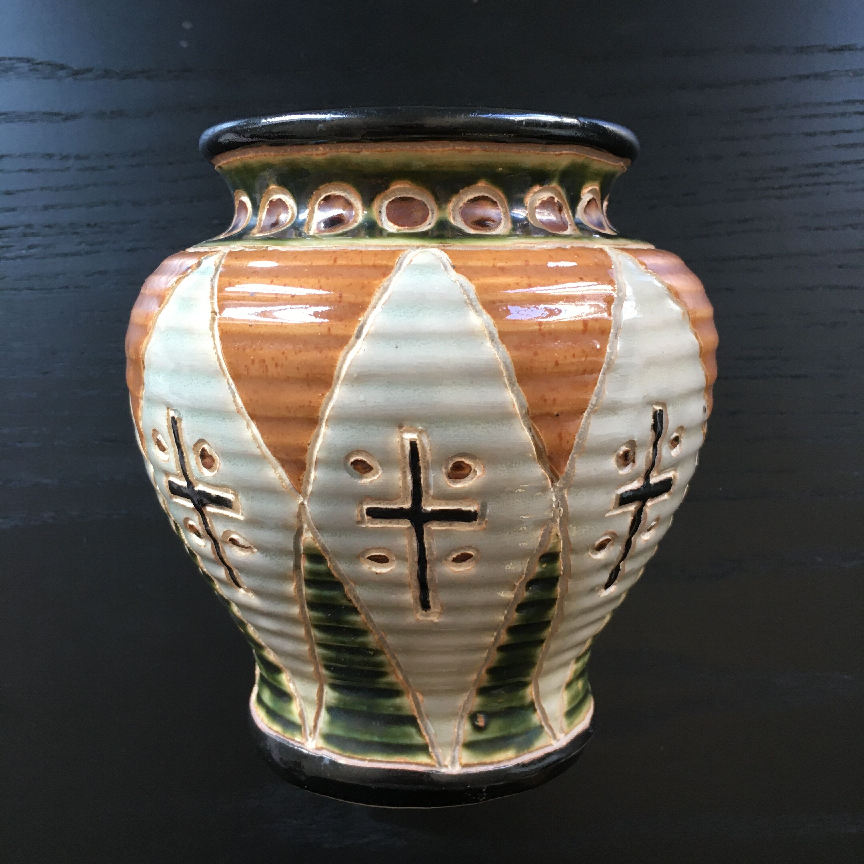 Ethnic decor vase