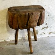 Table d'appoint Art populaire en orme, France XIXe siècle