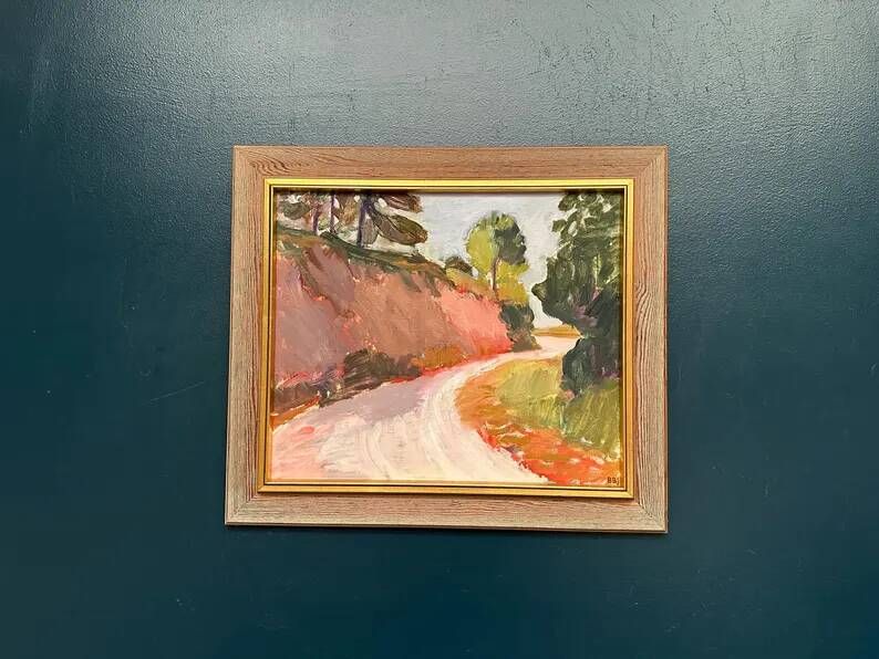 Original Danish Oil on Canvas – “Varm dag, Frankrike”  by Bente Bjerregaard