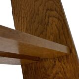 Vintage wooden wall shelve rack bookshelf in wood minimalist