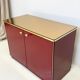 Red lacquered buffet - Hollywood Regency, 1980s