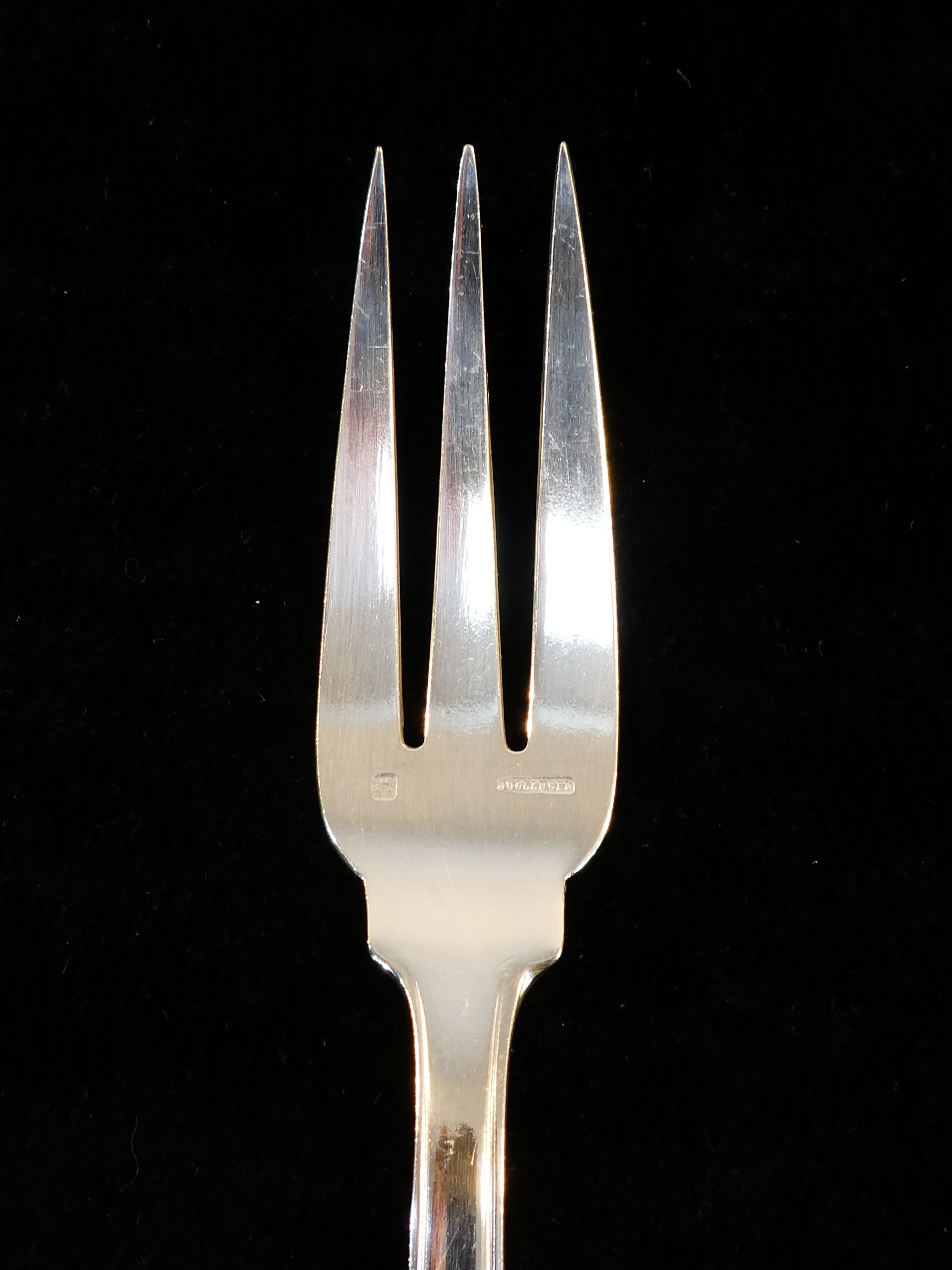 12 fish cutlery knife knife BOULENGER in silver metal Model SUZY