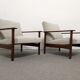 Pair of Danish teak armchairs from the 50s/60s