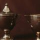 Vintage silver plated milk and sugar set