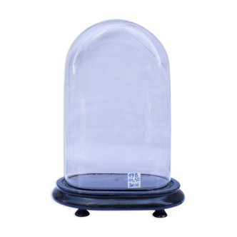 Antiqe oval glass globe 30 cm high