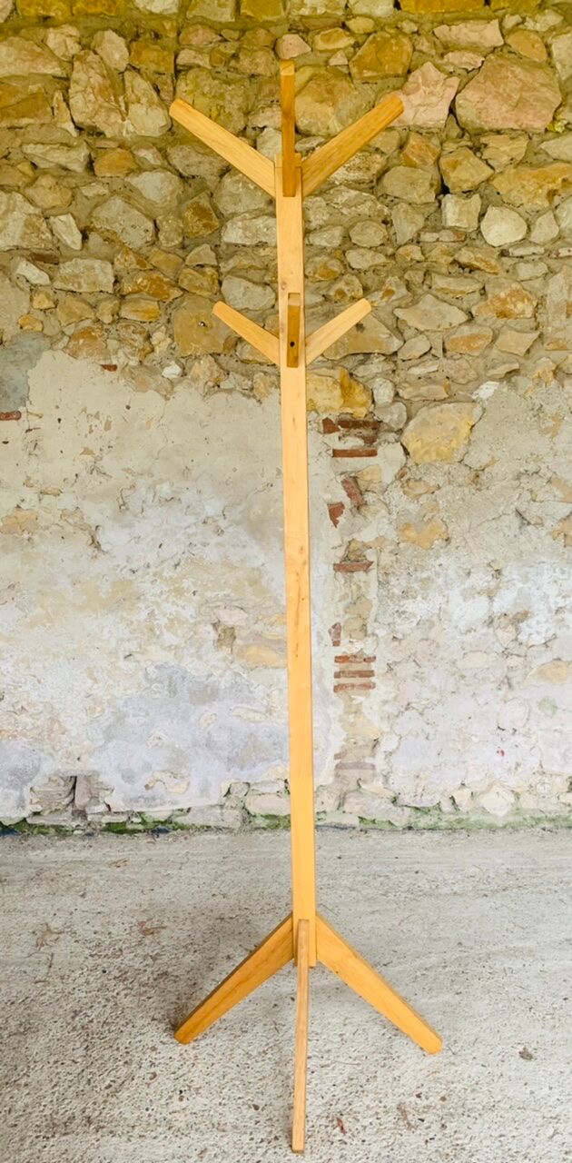Vintage floor-standing coat rack, circa 1970s