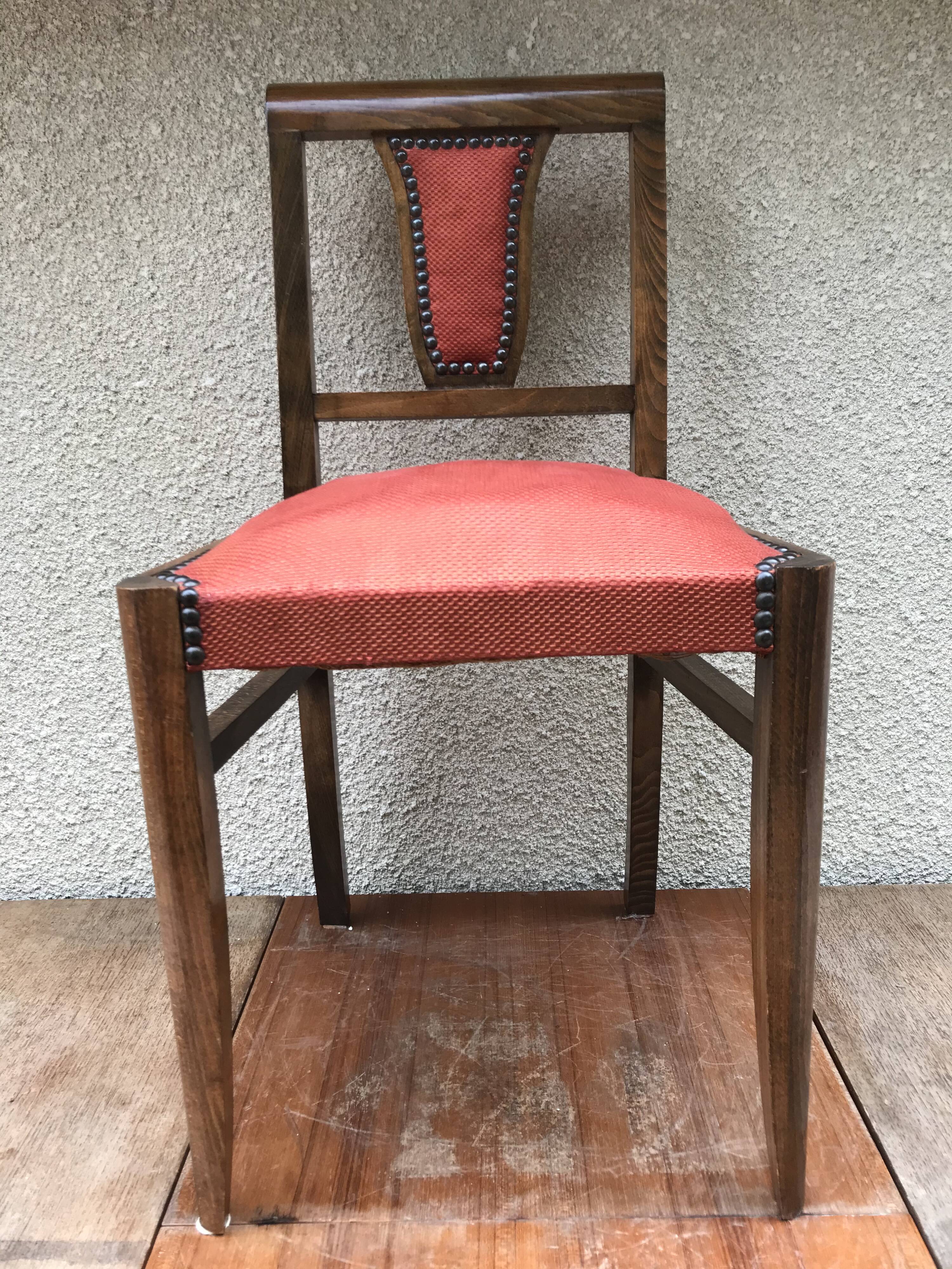 Pair of old chairs art deco