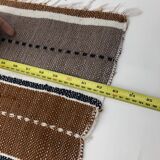 L Handmade Striped Vintage Boho North African Carpet (#2) - Area Rug 238x159