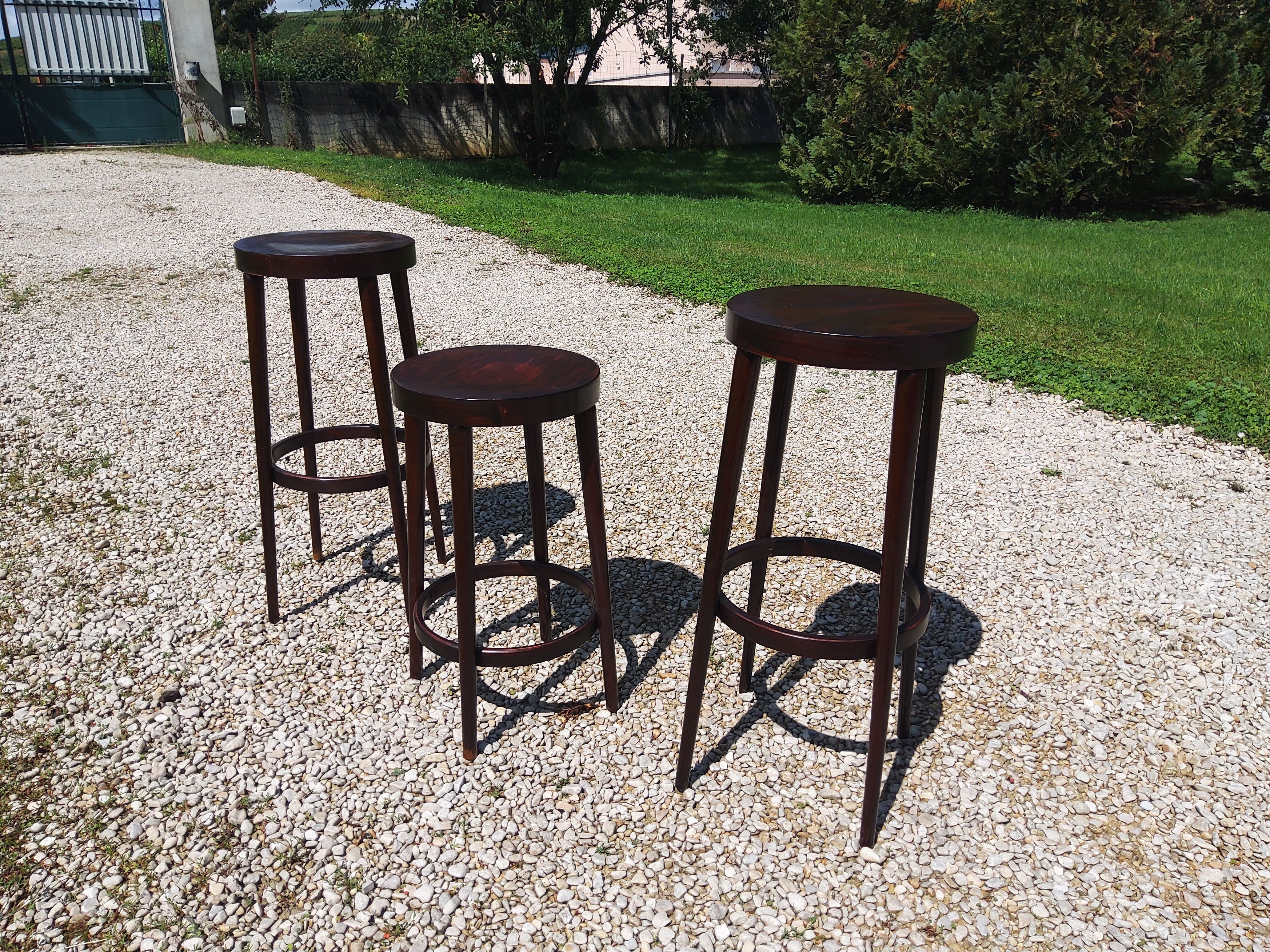 Set of 3 Baumann stools