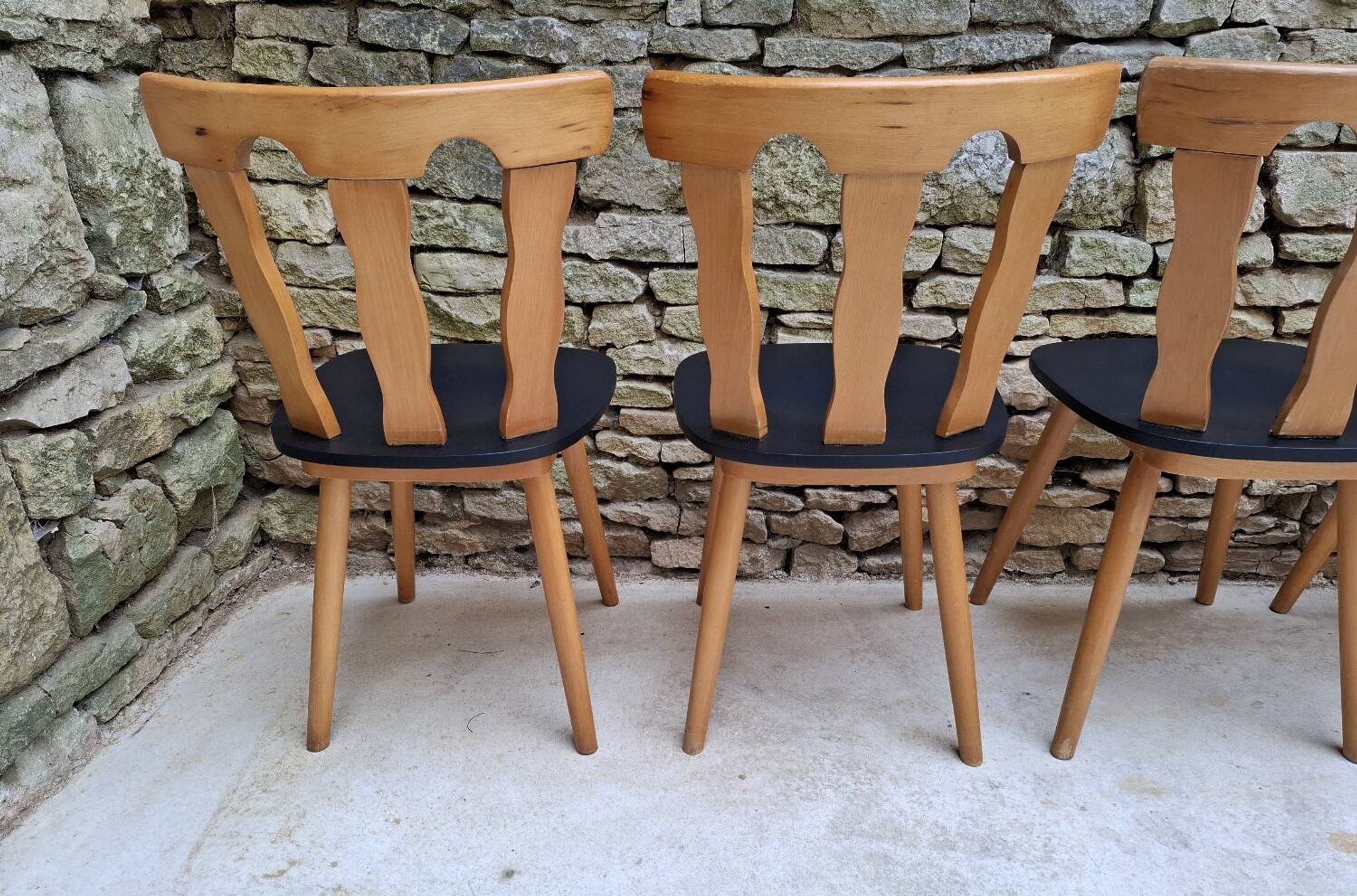 Set of 12 bistro chairs