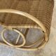 Natural rattan rocking chair.