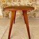 Table d’appoint vintage , pieds compas , circa 1960s