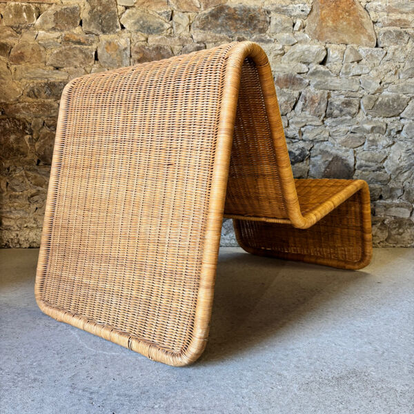 Fauteuil en rotin modèle Hestra par IKEA, 1980