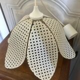 Vintage canine rattan hanging