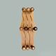 Vintage wooden accordion coat rack