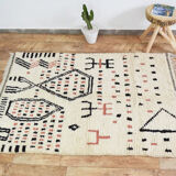Handmade moroccan berber carpet 180 x 118 cm